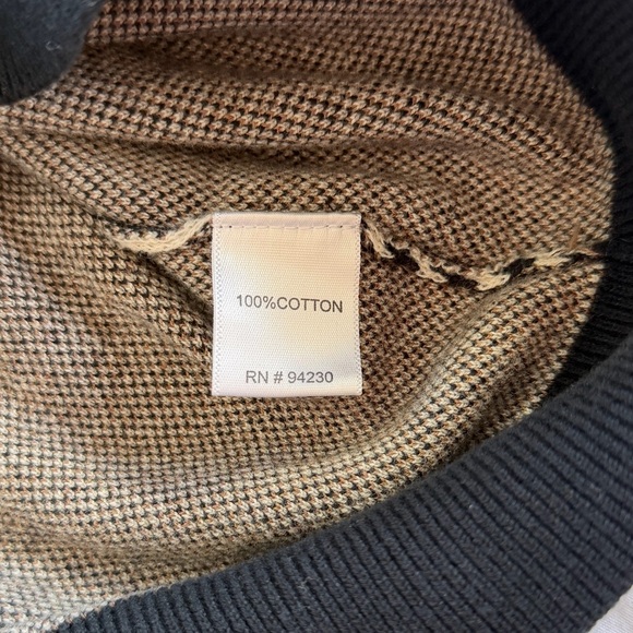 Paul Fredrick Knit Polo Shirt black brown 100% cotton size L - Picture 4 of 10